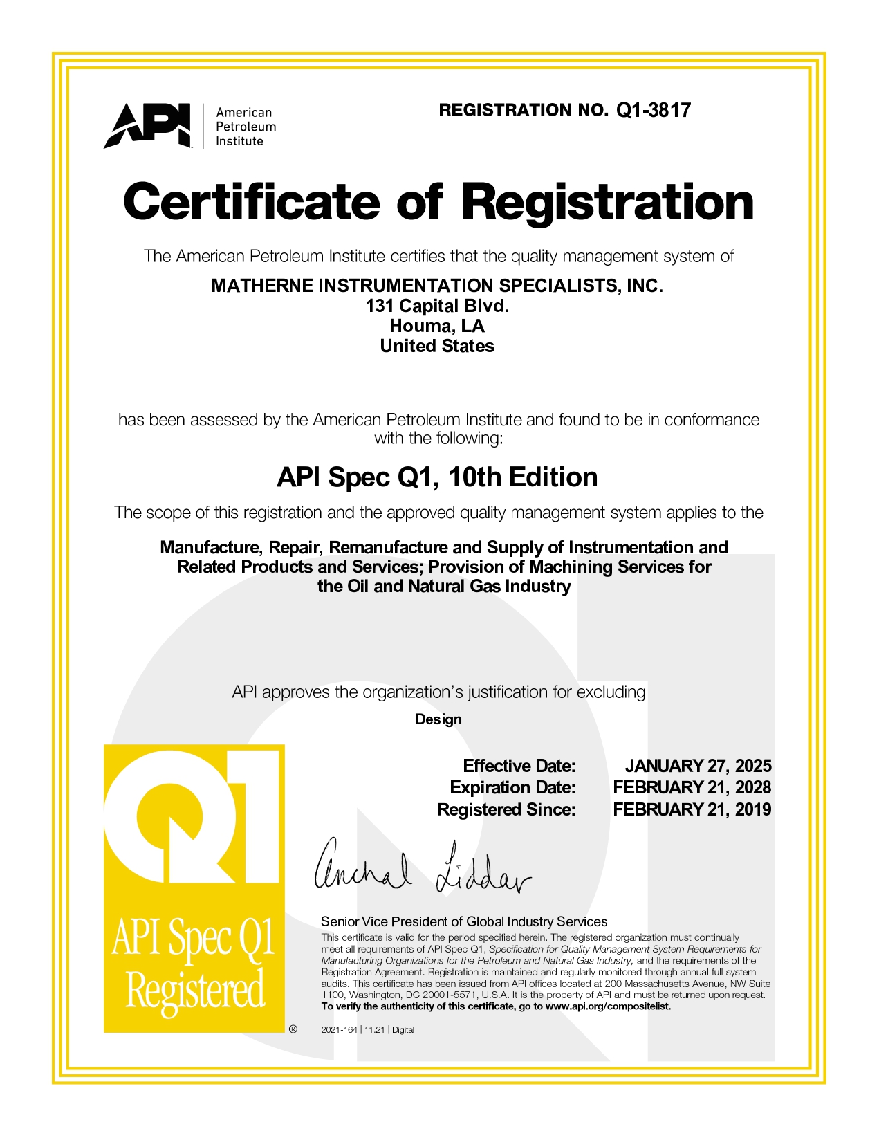 Certificate Q1 3817 page 0001